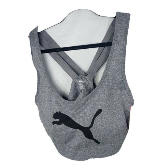 Puma Other - PUMA Women's Seamless Sports Bra Dry Cell Size X Large Color Gray Black Puma New